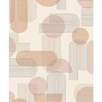 Holden Decor Arch Geo Orange Wallpaper - 10.05m x 53cm