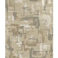 Holden Decor Abstract Geo Beige Wallpaper - 10.05m x 53cm