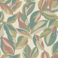Holden Decor Abstract Leaf Multi Wallpaper - 10.05m x 53cm