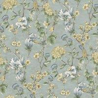 Holden Decor Floral Bird Trail Blue Wallpaper - 10.05m x 53cm