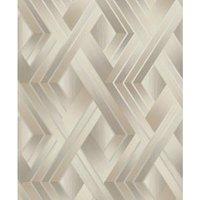 Holden Decor Tranquilo Taupe & Grey Wallpaper - 10.05m x 53cm