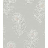 Holden Decor Pavona Grey Wallpaper - 10.05m x 53cm