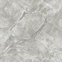 Holden Decor Portoro Marble Dove & Silver Wallpaper - 10.05m x 53cm