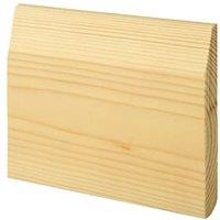 Wickes Chamfered / Bullnose Pine Skirting - 19 x 144 x 2400mm - Pack of 4