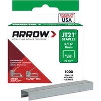 Arrow JT21 T27 Light Duty Staples - 8mm - Pack of 5000