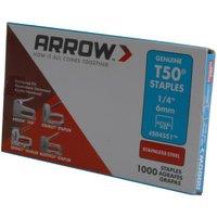 Arrow T50 Staples 6mm (1/4in) - Pack of 5000