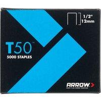 Arrow T50 Staples 12mm (1/2in) (- Pack of 5000