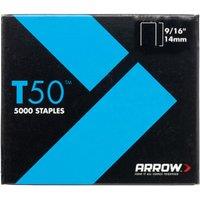 Arrow T50 Staples 14mm (9/16in) - Pack of 5000