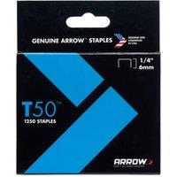 Arrow T50 Stainless Steel Monel Staples 504SS 6mm (1/4in) - Pack of 1000