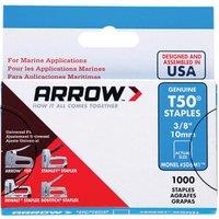 Arrow T50M 506m Monel Staples 10mm (3/8in) - Pack of 1000