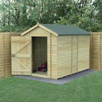 Forest Garden Timberdale Apex Tongue & Groove Pressure Treated Windowless Shed with Base - 10 x 6ft