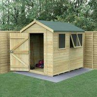 Forest Garden Timberdale Apex Tongue & Groove Pressure Treated Shed with Base - 8 x 6ft