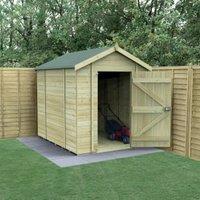 Forest Garden Timberdale Apex Tongue & Groove Pressure Treated Windowless Shed with Assembly - 8 x 6ft