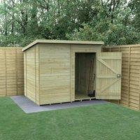 Forest Garden Timberdale Pent Tongue & Groove Pressure Treated Windowless Shed - 8 x 6ft