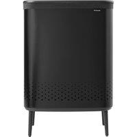 Brabantia Bo Hi Laundry Bin - 2 x 45L - Matt Black