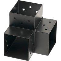 Wickes Pergola Black 3-Way Corner Connector - for 90mm Pergola Posts