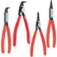 Knipex KPX001956 4 Piece Circlip Pliers Set in Roll