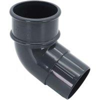 FloPlast 50mm Anthracite Grey MiniFlo Downpipe Offset Bend - 112.5