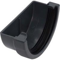 FloPlast 76mm Anthracite Grey MiniFlo Gutter External Stop End