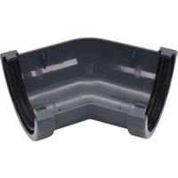 FloPlast 76mm Anthracite Grey MiniFlo Gutter Angle - 135