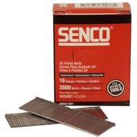 Senco RX23EAA 16-Gauge 55mm Galvanised Straight Brad Nails - Pack of 2000