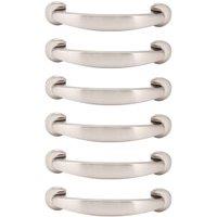 Wickes Round Bow Brushed Nickel Cabinet Handle - 120mm - Pack of 6