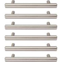 Wickes T-Bar Polished Chrome Cabinet Handle - 135mm - Pack of 6