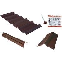 Onduline Onduvilla Shed Roof Kit For 8 x 6ft Roofs - Brown
