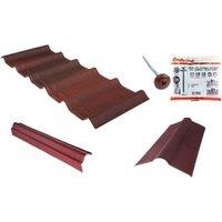 Onduline Onduvilla Shed Roof Kit For 6 x 4ft Roofs - Red