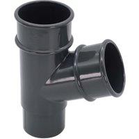 FloPlast 50mm Anthracite Grey MiniFlo Downpipe Branch - 67.5