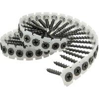 Senco DuraSpin 3.9 x 35mm Black Collated Drywall / Wood Screws - Pack of 1000