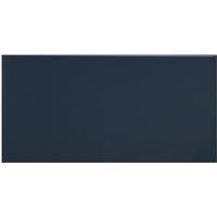 Wickes Cosmopolitan Dark Blue Ceramic Wall Tile - 200 x 100mm - Sample