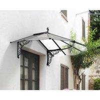 Palram Iris Black Door Canopy - 1250 x 1749mm