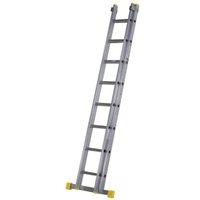 Werner Square Rung Double Extension Ladder - Max Height 4.08m