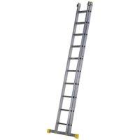 Werner Square Rung Double Extension Ladder - Max Height 4.97m