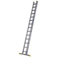 Werner Square Rung Double Extension Ladder - Max Height 7.21m
