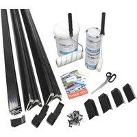 ClassicBond Garage Roof Kit with Black Trim - 3.8 x 7.6m
