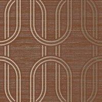Boutique Indulgent Geo Ruby Wallpaper - 10m x 52cm