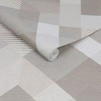 Superfresco Easy Kaleidoscope Champagne Wallpaper - 10m x 52cm