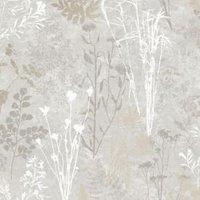 Superfresco Easy Organics Champagne Wallpaper - 10m x 52cm