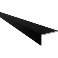 Rothley Matt Black Angle Unequal Aluminium Profile - 30 x 20 x 2000mm