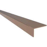 Rothley Rose Gold Angle Unequal Aluminium Profile - 30 x 20 x 2000mm