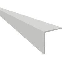 Rothley White Plastic Angle Equal-Sided Profile - 30 x 30 x 1000mm