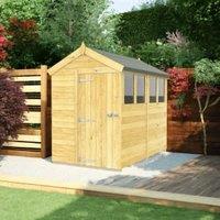 DIY Sheds Apex Shiplap Pressure Treated Shed - 5 x 8ft