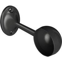 Rothley Matt Black Deluxe End Bracket - 25mm