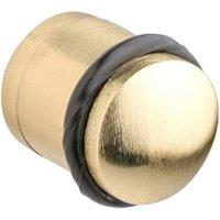 Wickes Cylinder Door Stop - Brushed Brass