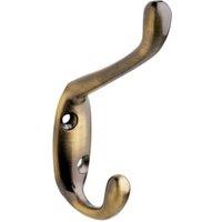 Wickes Hat & Coat Hook - Antique Brass