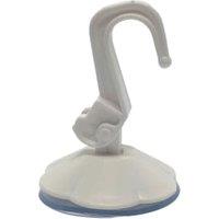 Wickes White 50mm Lever Suction Hooks - Pack of 2