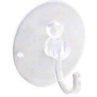 Wickes Clear 40mm Suction Hooks - Pack of 5