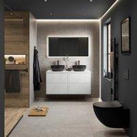 Baldocer Wickes Boutique Cortina Dark Grey Matt Porcelain Wall & Floor Tile - 800 X 800mm, L - Concrete Effect